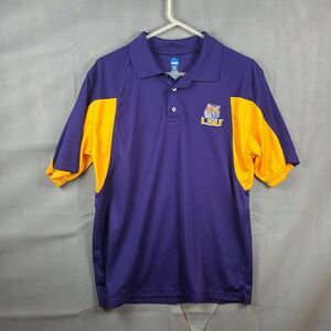 LSU Tigers NCAA By KA Inc T-Shirt Men's Size M Purple Short Sleeves Polyester